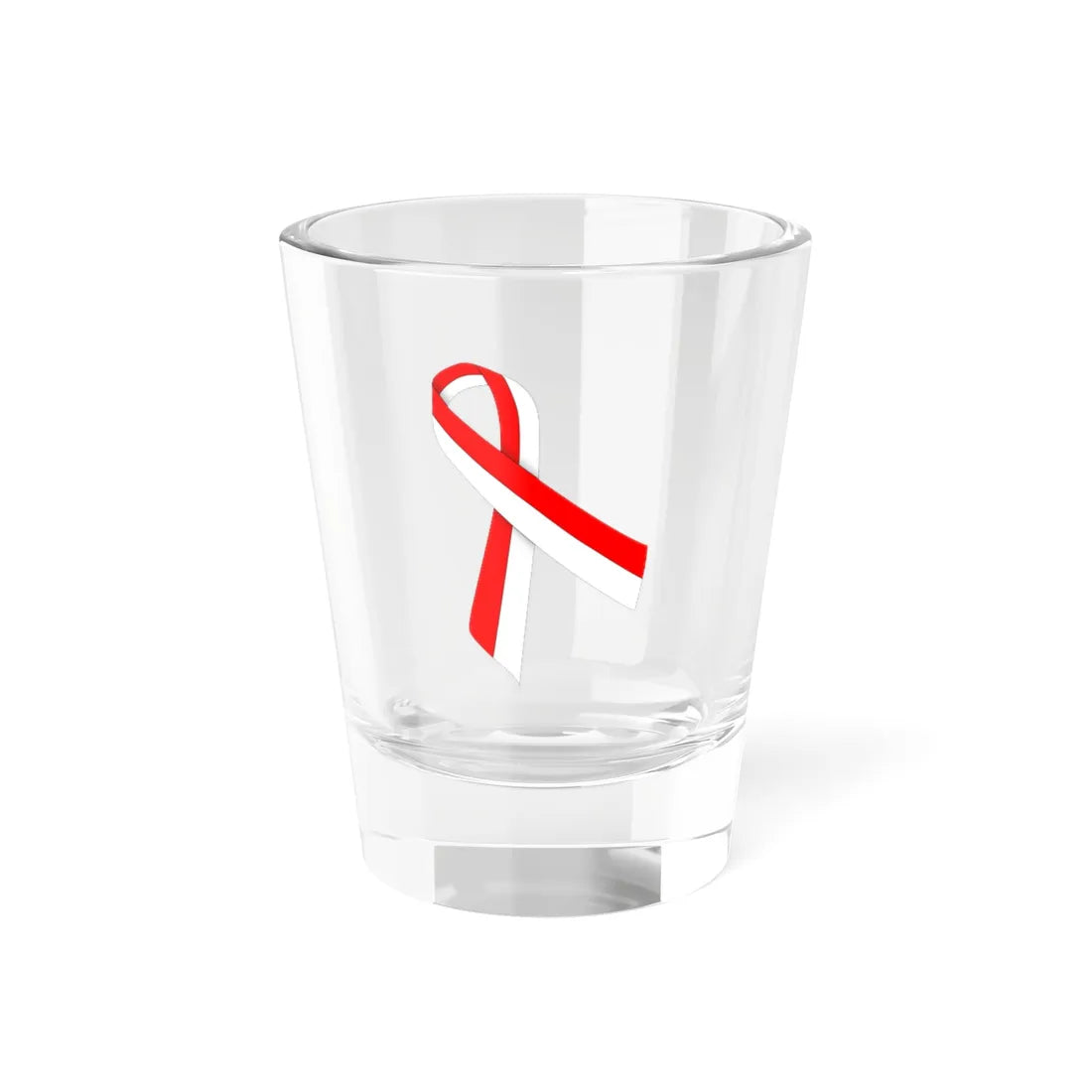 Indonesian Red-White ribbon (Indonesia) Shot Glass 1.5oz 1.5oz - Go Mug Yourself