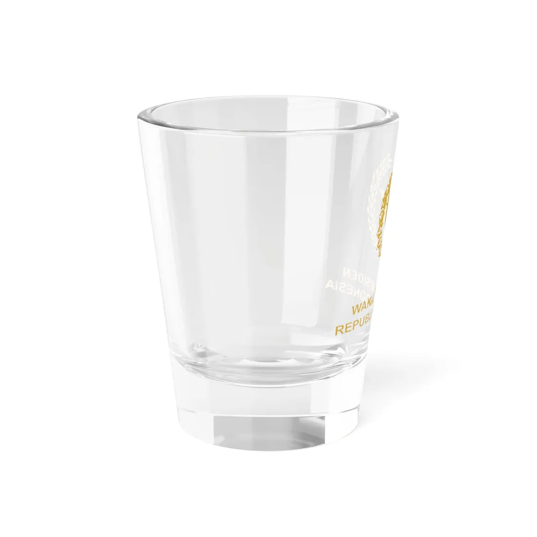 Indonesian Vice Presidential Emblem gold (Indonesia) (Coat of Arms) Shot Glass 1.5oz - Go Mug Yourself