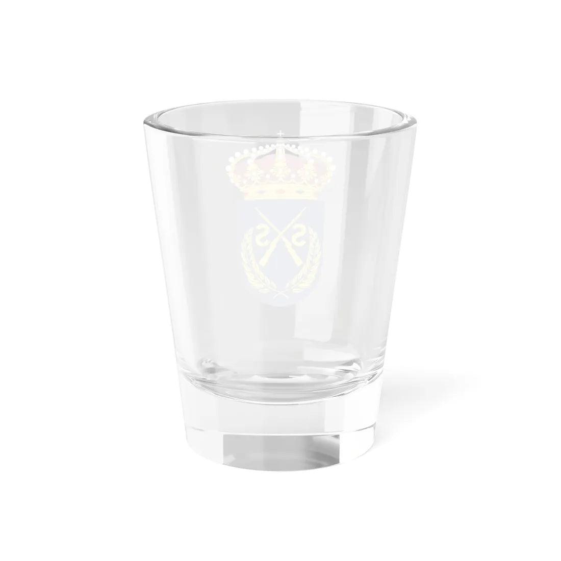 Infanteriets stridsskola vapen (Sweden) (Coat of Arms) Shot Glass 1.5oz - Go Mug Yourself