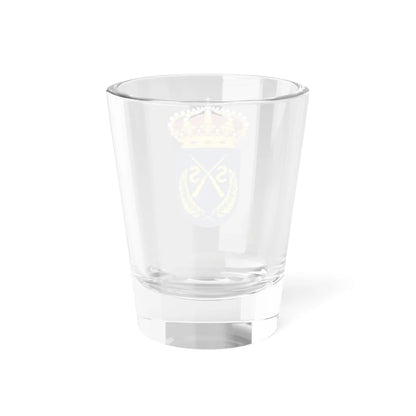 Infanteriets stridsskola vapen (Sweden) (Coat of Arms) Shot Glass 1.5oz - Go Mug Yourself