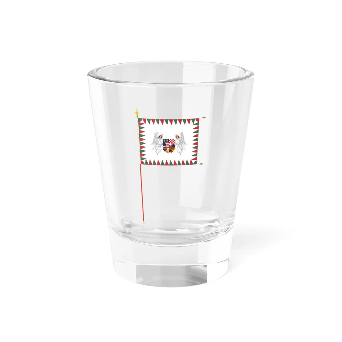 Infantry Colour of the Hungarian Defence Forces 1945 with staff (Hungary) Shot Glass 1.5oz 1.5oz - Go Mug Yourself