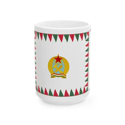 Infantry Colour of the Hungarian Defence Forces 1949-1950 (Hungary) White Coffee Mug 15oz - Go Mug Yourself