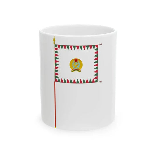 Infantry Colour of the Hungarian Defence Forces 1949-1950 with staff (Hungary) White Coffee Mug 11oz - Go Mug Yourself