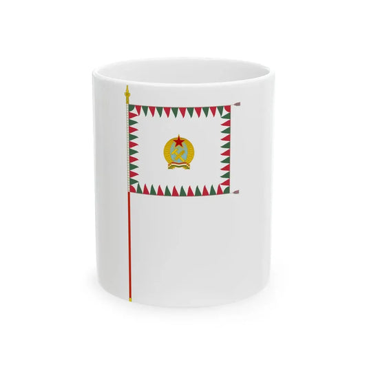 Infantry Colour of the Hungarian Defence Forces 1949-1950 with staff (Hungary) White Coffee Mug 11oz - Go Mug Yourself