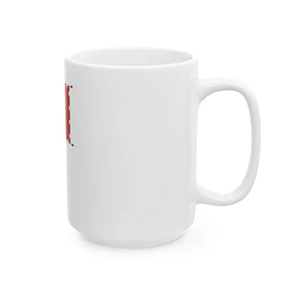 Infantry Colour of the Hungarian Peoples Army 1950-1957 with staff (Hungary) White Coffee Mug - Go Mug Yourself