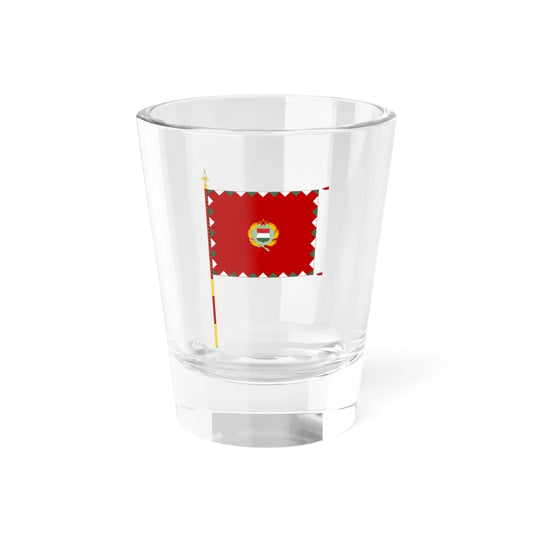Infantry Colour of the Hungarian Peoples Army 1976-1990 with staff (Hungary) Shot Glass 1.5oz 1.5oz - Go Mug Yourself