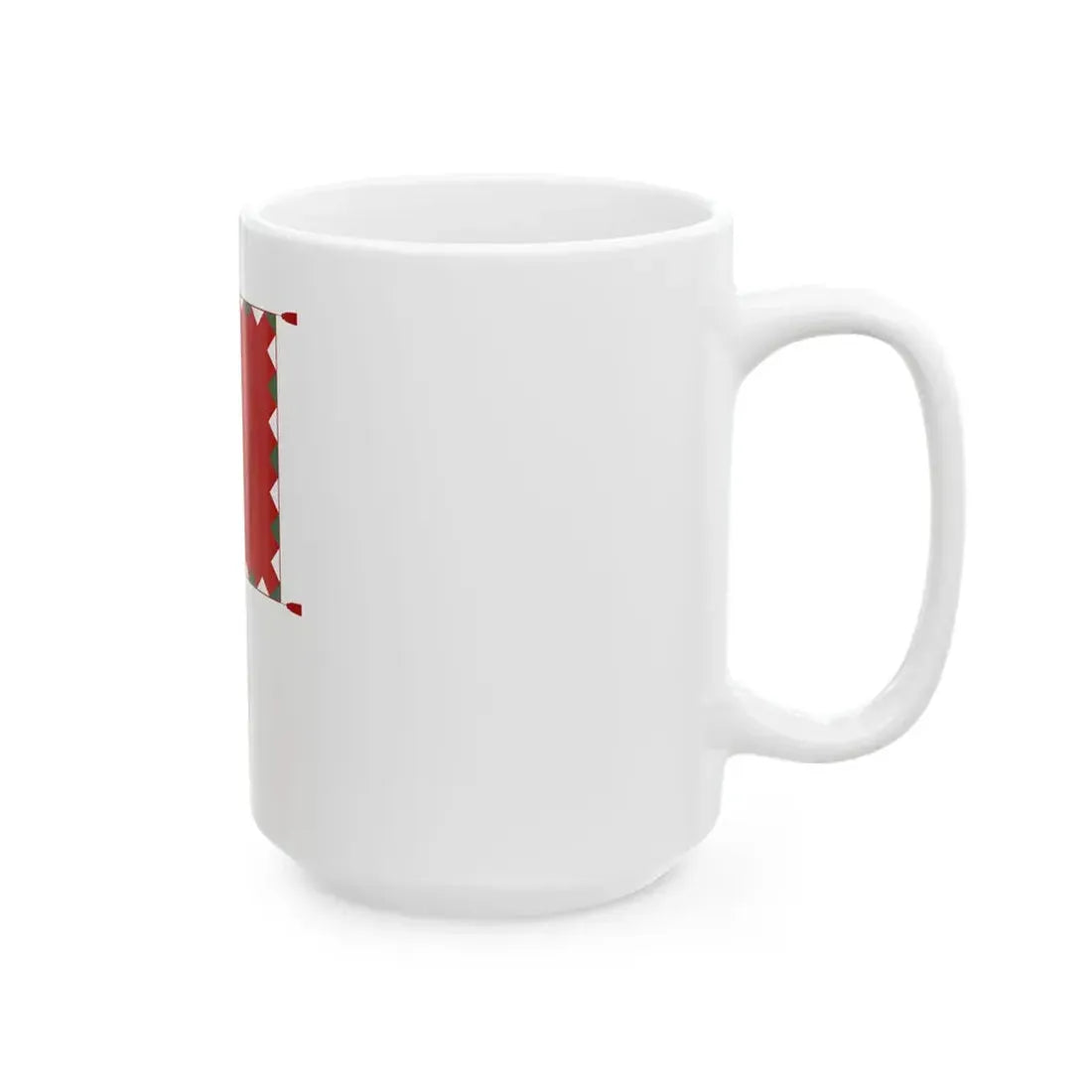 Infantry Colour of the Hungarian Peoples Army 1976-1990 with staff (Hungary) White Coffee Mug - Go Mug Yourself