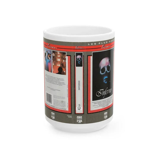 INFERNO FRENCH (VHS COVER) - White Coffee Mug 15oz - Go Mug Yourself