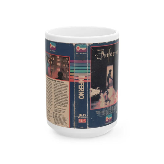 INFERNO (VHS COVER) - White Coffee Mug-15oz-Go Mug Yourself