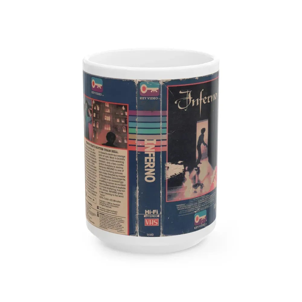 INFERNO (VHS COVER) - White Coffee Mug 15oz - Go Mug Yourself