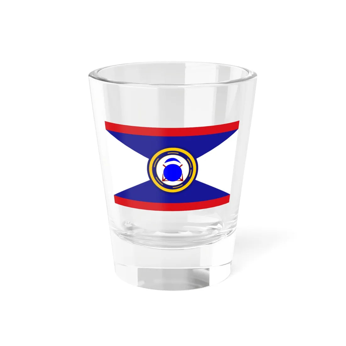 Infobox Flag of the Belize Coast Guard (Belize) Shot Glass 1.5oz 1.5oz - Go Mug Yourself