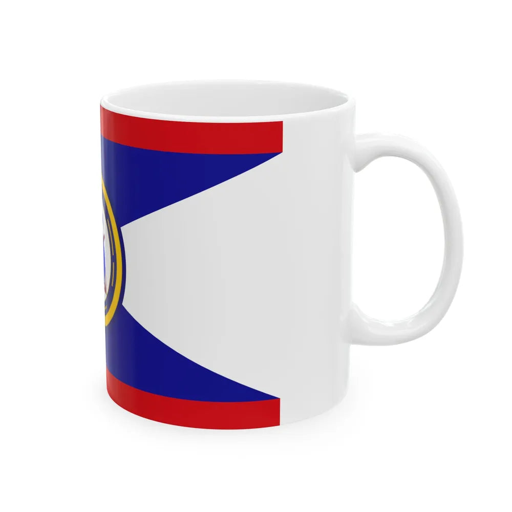 Infobox Flag of the Belize Coast Guard (Belize) White Coffee Mug - Go Mug Yourself