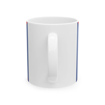 Infobox Flag of the Belize Defence Force (Belize) White Coffee Mug-Go Mug Yourself