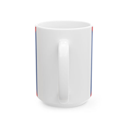 Infobox Flag of the Belize Defence Force (Belize) White Coffee Mug-Go Mug Yourself