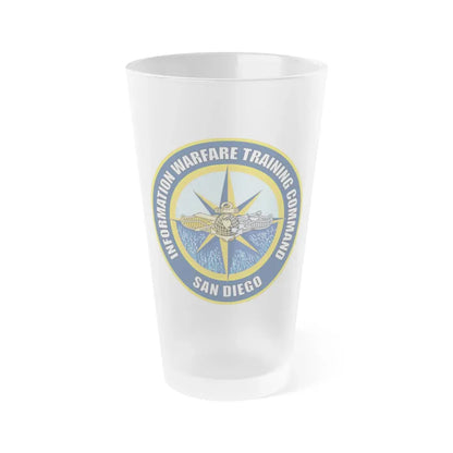 Information Warfare Training Command San Diego (U.S. Navy) Frosted Pint Glass 16oz Default Title - Go Mug Yourself