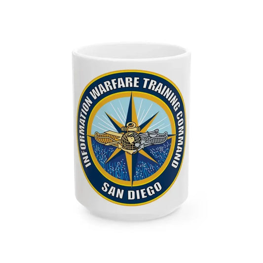 Information Warfare Training Command San Diego (U.S. Navy) White Coffee Mug 15oz - Go Mug Yourself