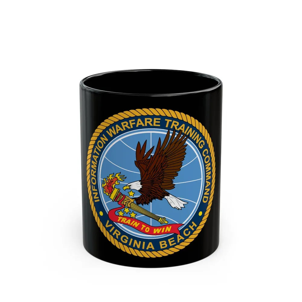 Information Warfare Training Command VA Beach (U.S. Navy) Black Coffee Mug-11oz-Go Mug Yourself