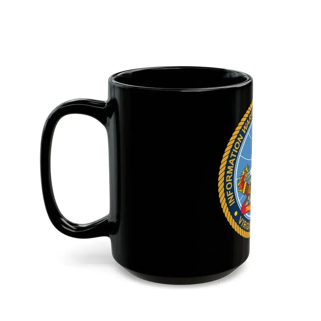 Information Warfare Training Command VA Beach (U.S. Navy) Black Coffee Mug - Go Mug Yourself
