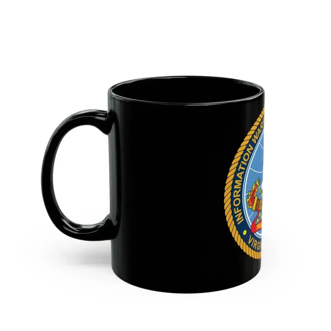 Information Warfare Training Command VA Beach (U.S. Navy) Black Coffee Mug - Go Mug Yourself