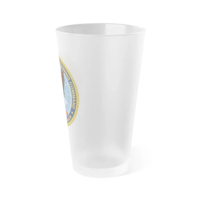 Information Warfare Training Command VA Beach (U.S. Navy) Frosted Pint Glass 16oz - Go Mug Yourself