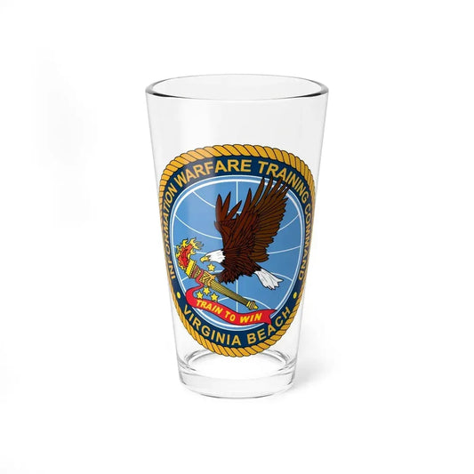 Information Warfare Training Command VA Beach (U.S. Navy) Pint Glass 16oz 16oz - Go Mug Yourself