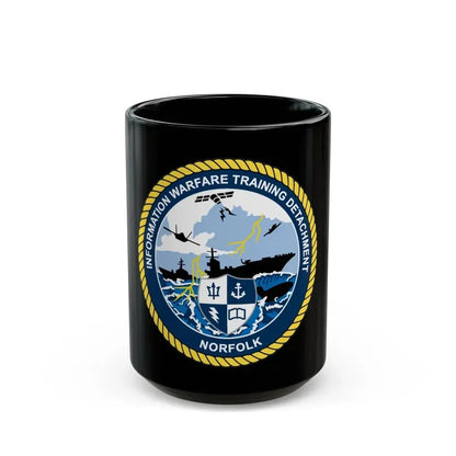 Information Warfare Training Detachment Norfolk (U.S. Navy) Black Coffee Mug 15oz - Go Mug Yourself