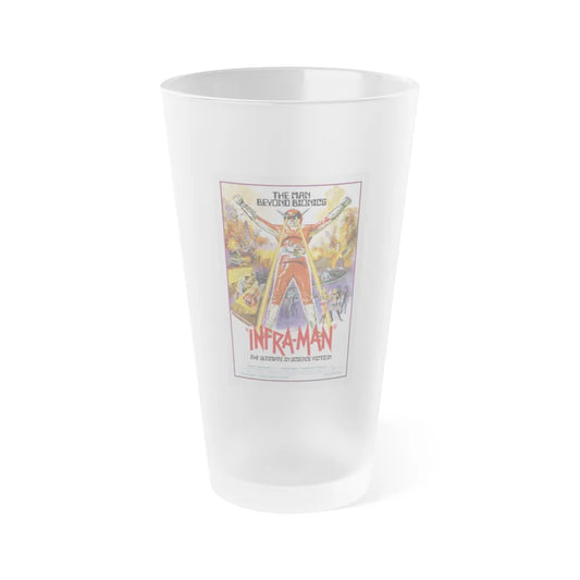 INFRA-MAN 1975 Movie Poster - Frosted Pint Glass 16oz-16oz-Frosted-Go Mug Yourself