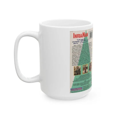 INFRA MAN IS POWER (VHS COVER) - White Coffee Mug - Go Mug Yourself