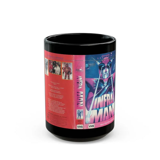 INFRA MAN (VHS COVER) - Black Coffee Mug 15oz - Go Mug Yourself