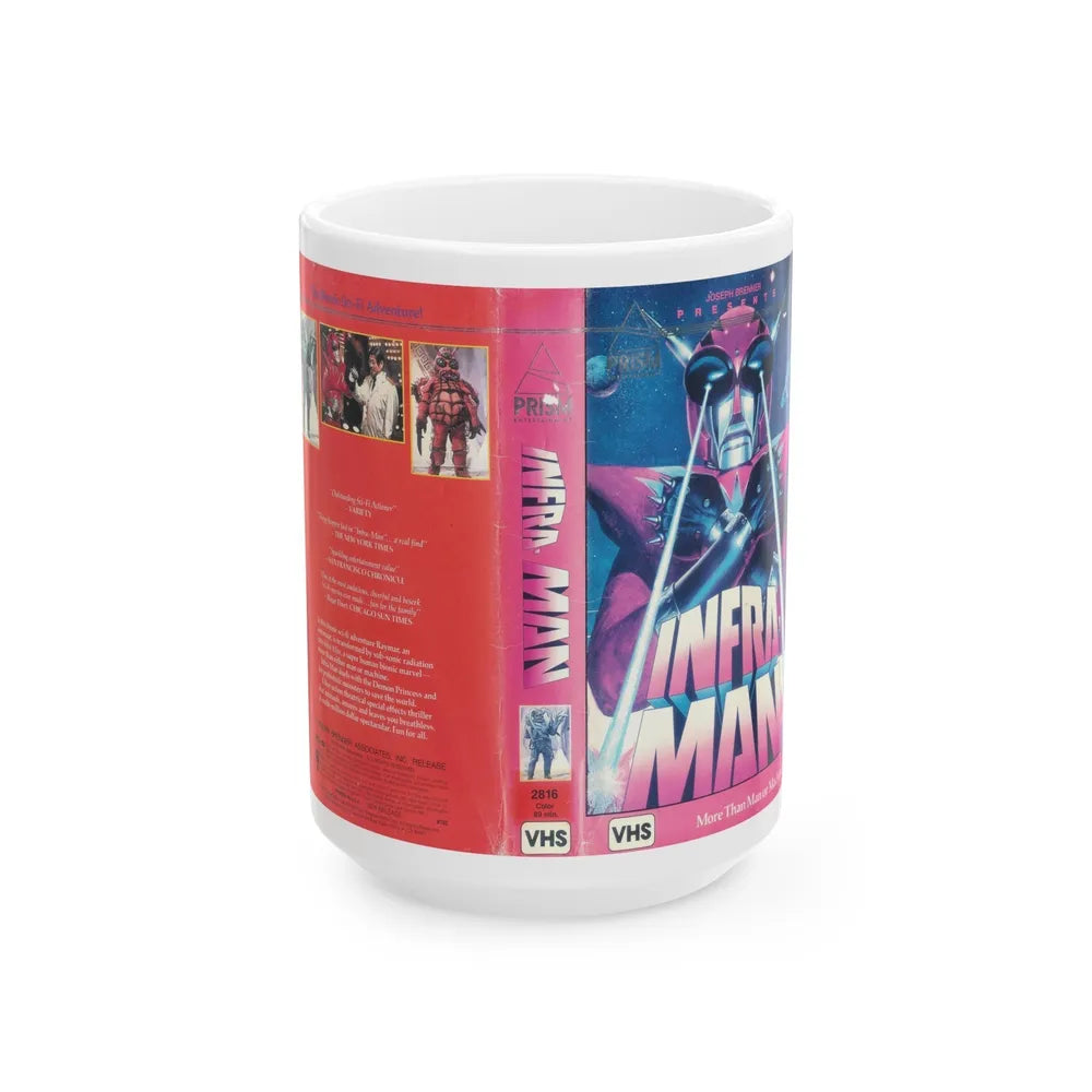 INFRA MAN (VHS COVER) - White Coffee Mug-15oz-Go Mug Yourself