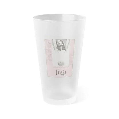 INGA 1968 Movie Poster - Frosted Pint Glass 16oz 16oz Frosted - Go Mug Yourself
