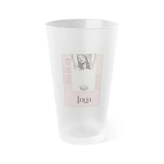 INGA 1968 Movie Poster - Frosted Pint Glass 16oz 16oz Frosted - Go Mug Yourself