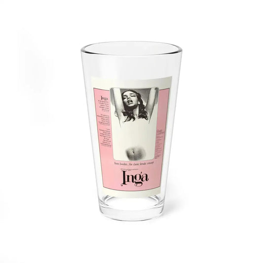 INGA 1968 Movie Poster - Pint Glass 16oz 16oz - Go Mug Yourself
