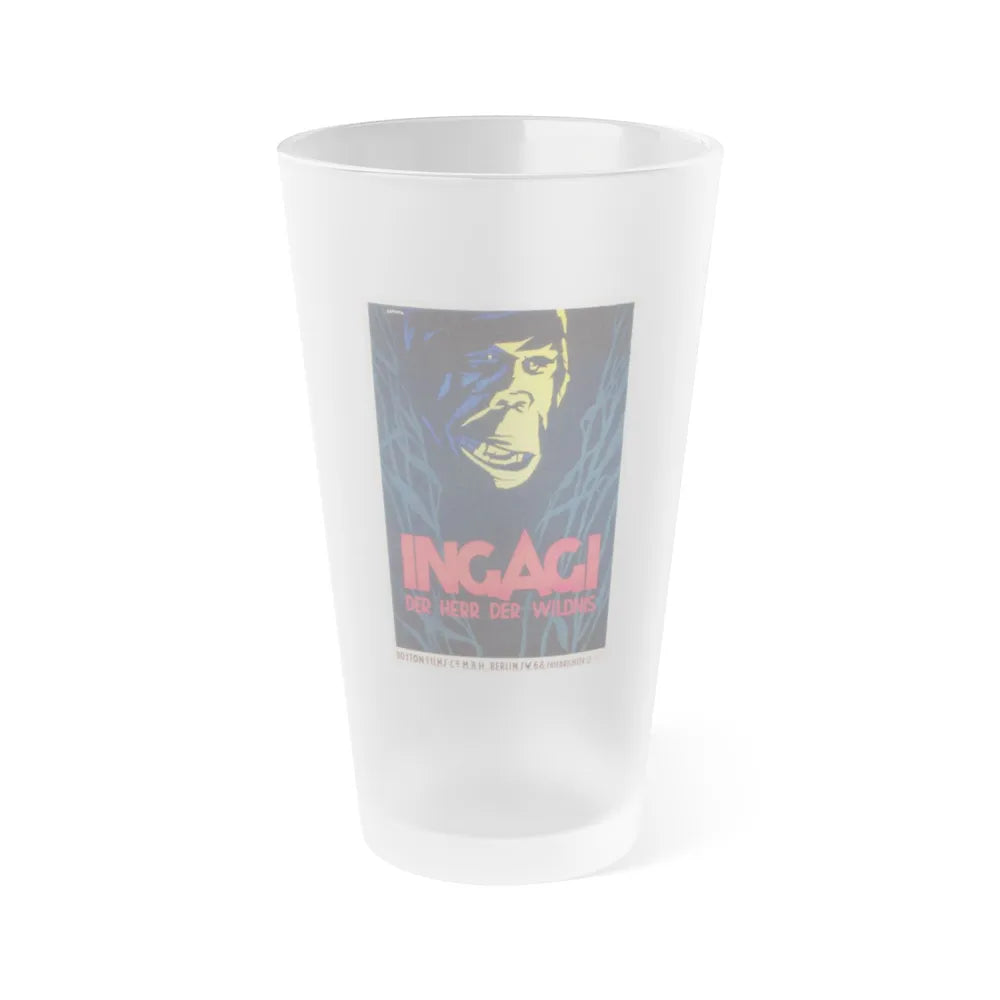 INGAGI 1930 Movie Poster - Frosted Pint Glass 16oz-16oz-Frosted-Go Mug Yourself