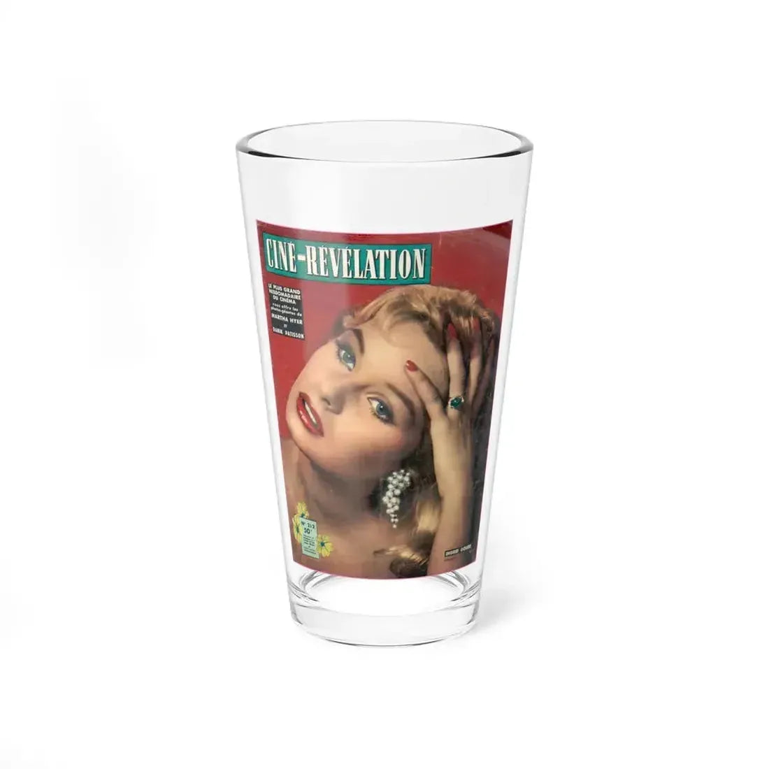 Ingrid Goude #05 - Mag. Cover (Vintage Female Icon) Pint Glass 16oz 16oz - Go Mug Yourself