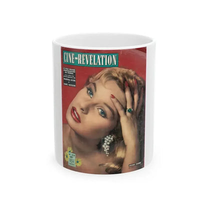 Ingrid Goude #05 - Mag. Cover (Vintage Female Icon) White Coffee Mug 11oz - Go Mug Yourself