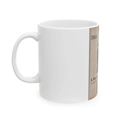 Ingrid Goude #30 - SEE Mag. Jan. '58 - 1 Page, 4 B&W Pics, Caption & Article (Vintage Female Icon) White Coffee Mug - Go Mug Yourself