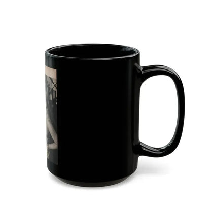 Ingrid Goude #32 - SEE Mag. Jan. '58 - 1 Page & 1 B&W Photo (Vintage Female Icon) Black Coffee Mug - Go Mug Yourself