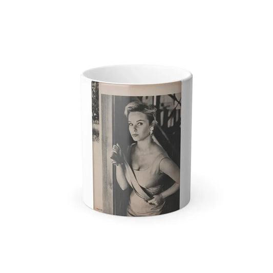 Ingrid Goude #32 - SEE Mag. Jan. '58 - 1 Page & 1 B&W Photo (Vintage Female Icon) Color Changing Mug 11oz 11oz - Go Mug Yourself