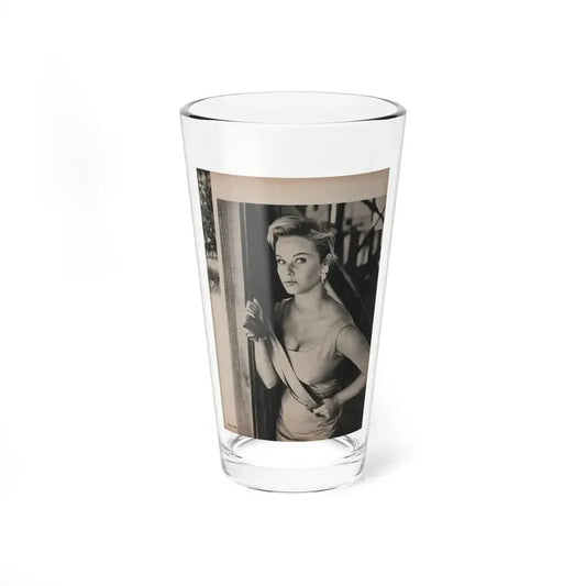 Ingrid Goude #32 - SEE Mag. Jan. '58 - 1 Page & 1 B&W Photo (Vintage Female Icon) Pint Glass 16oz 16oz - Go Mug Yourself