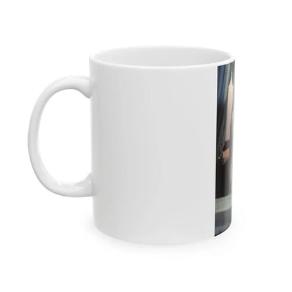Ingrid Pitt #100 (Vintage Female Icon) White Coffee Mug - Go Mug Yourself