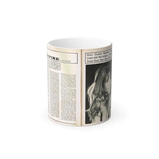 Ingrid Pitt #101 - Mag. Pages (Vintage Female Icon) Color Changing Mug 11oz 11oz - Go Mug Yourself