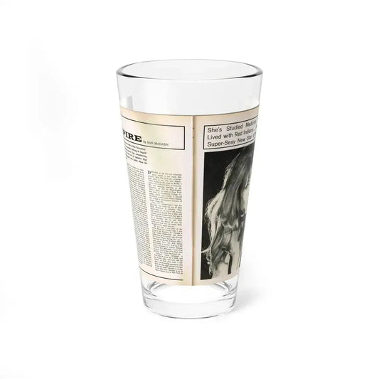 Ingrid Pitt #101 - Mag. Pages (Vintage Female Icon) Pint Glass 16oz 16oz - Go Mug Yourself