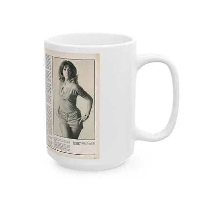 Ingrid Pitt #102 - Mag. Pages (Vintage Female Icon) White Coffee Mug - Go Mug Yourself