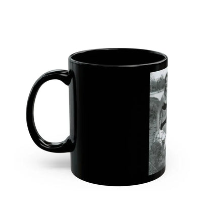 Ingrid Pitt #111 (Vintage Female Icon) Black Coffee Mug - Go Mug Yourself