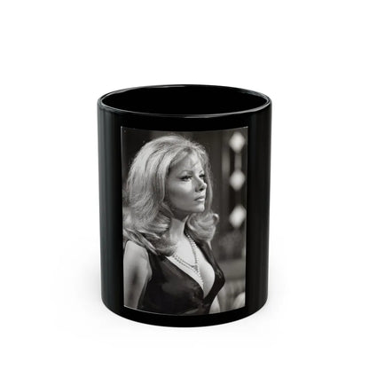 Ingrid Pitt #112 (Vintage Female Icon) Black Coffee Mug-11oz-Go Mug Yourself