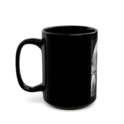 Ingrid Pitt #112 (Vintage Female Icon) Black Coffee Mug - Go Mug Yourself
