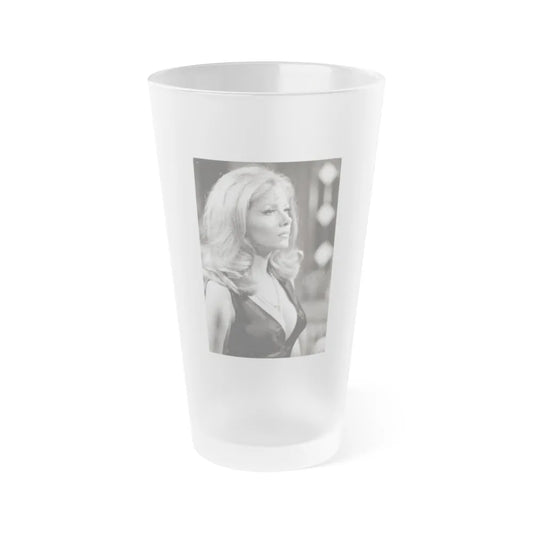 Ingrid Pitt #112 (Vintage Female Icon) Frosted Pint Glass 16oz-16oz-Frosted-Go Mug Yourself