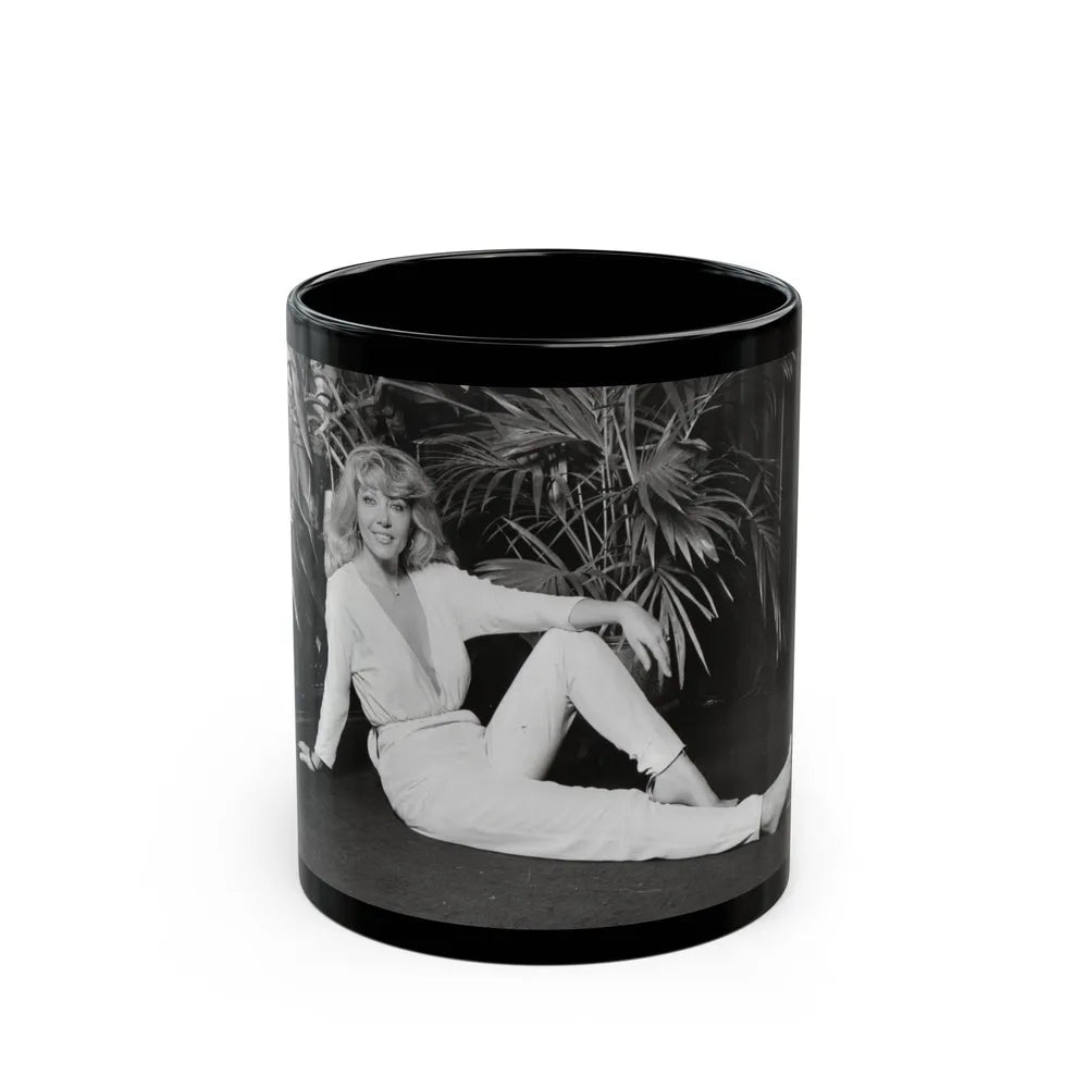 Ingrid Pitt #114 (Vintage Female Icon) Black Coffee Mug-11oz-Go Mug Yourself