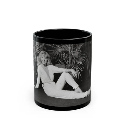 Ingrid Pitt #114 (Vintage Female Icon) Black Coffee Mug-11oz-Go Mug Yourself